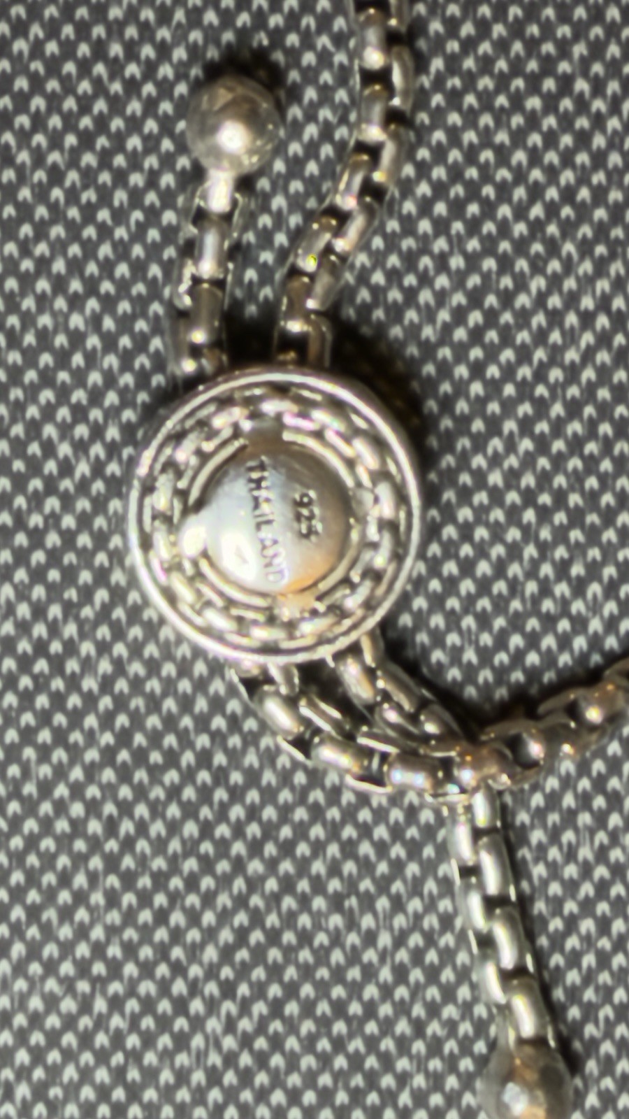 JAI By John Hardy Sterling Silver Bead & Cross Bracelet- Weight