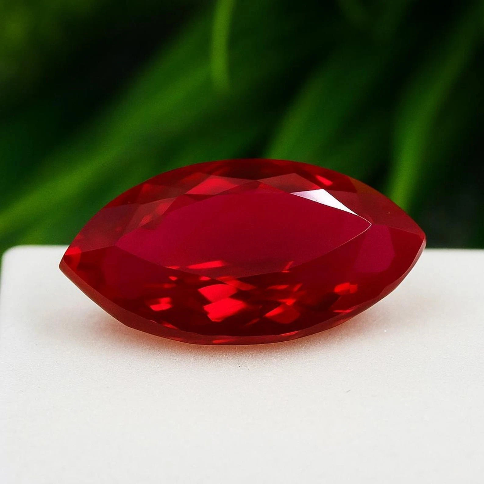 Natural Ruby 22 Ct Marquise Cut Red Certified Loose Gemstone
