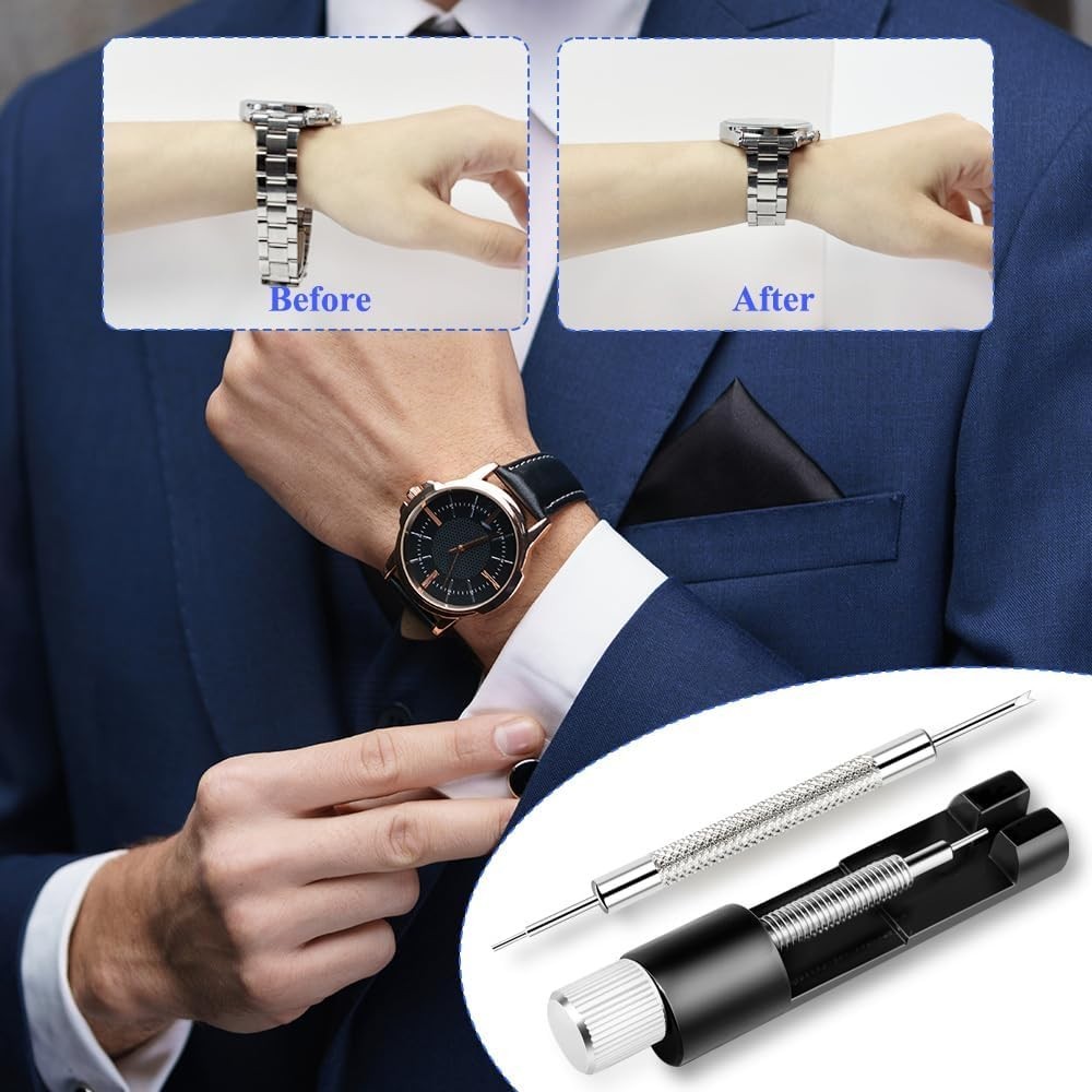 Easy-to-Use Watch Link Removal Kit – Tool, Pins & Spring Bars for Watch Lovers