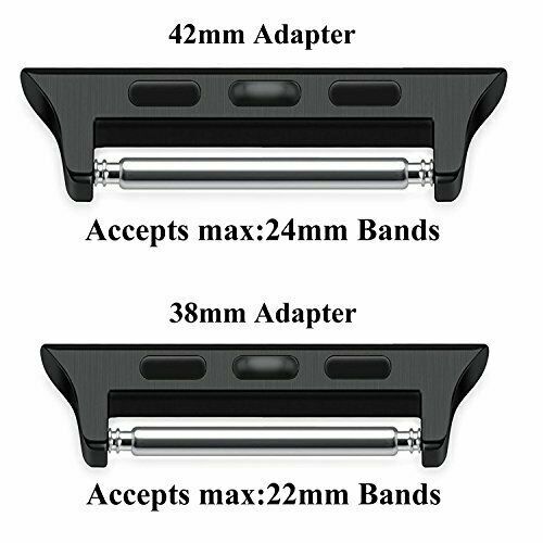 38MM – 44MM Watch Band Connector Adapter Steel For Apple Watch iwatch 6 5 4 3 2