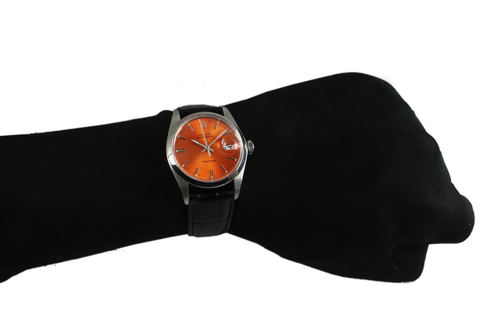 Vintage Rolex Oysterdate Precision 34mm Men Steel Watch Ref 6694