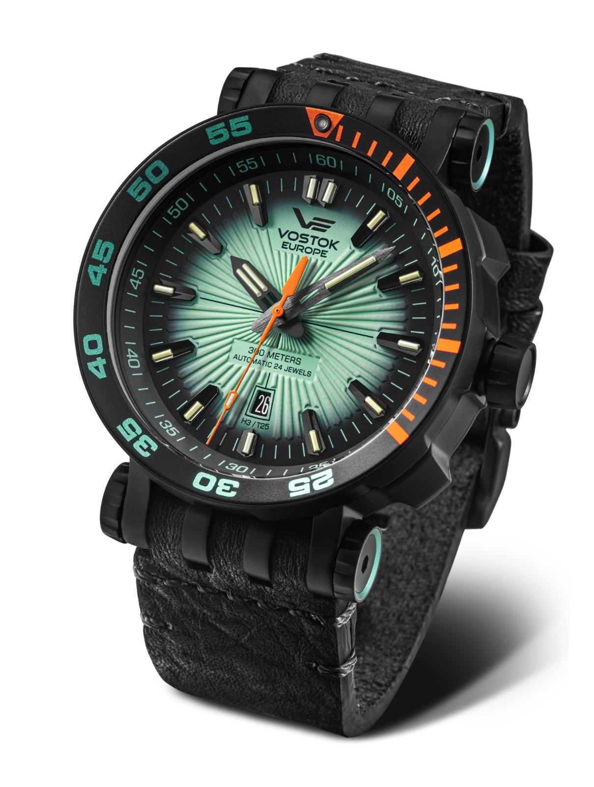 Vostok-Europe Energia NH35A-575C649 Full Lume Automatic 300M Diver NEW RARE