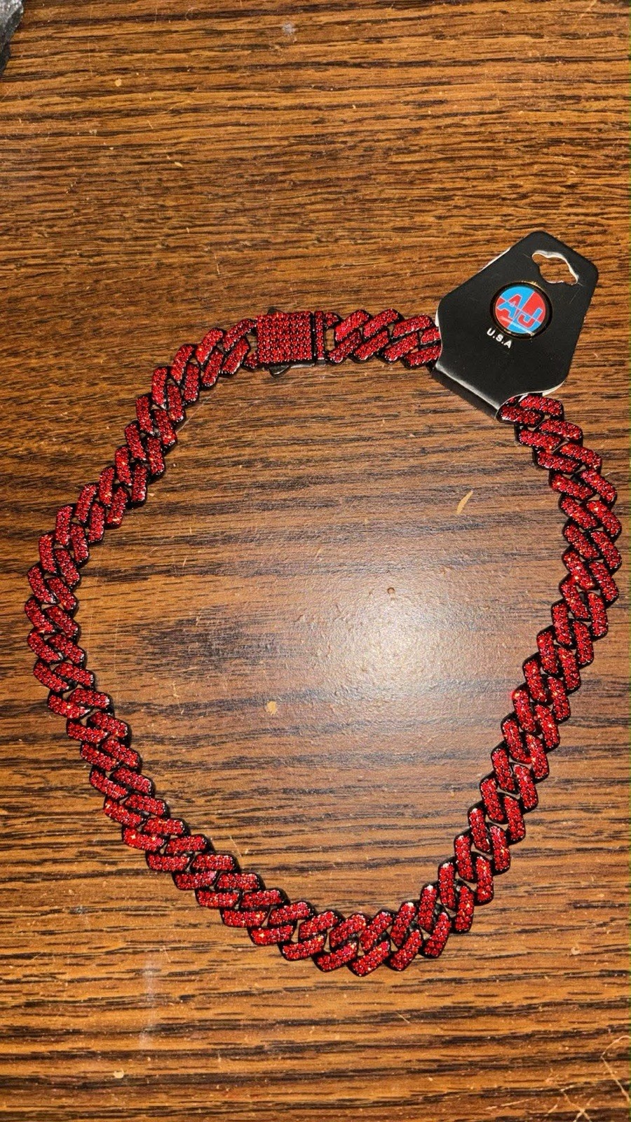 Red Mossinite Chain