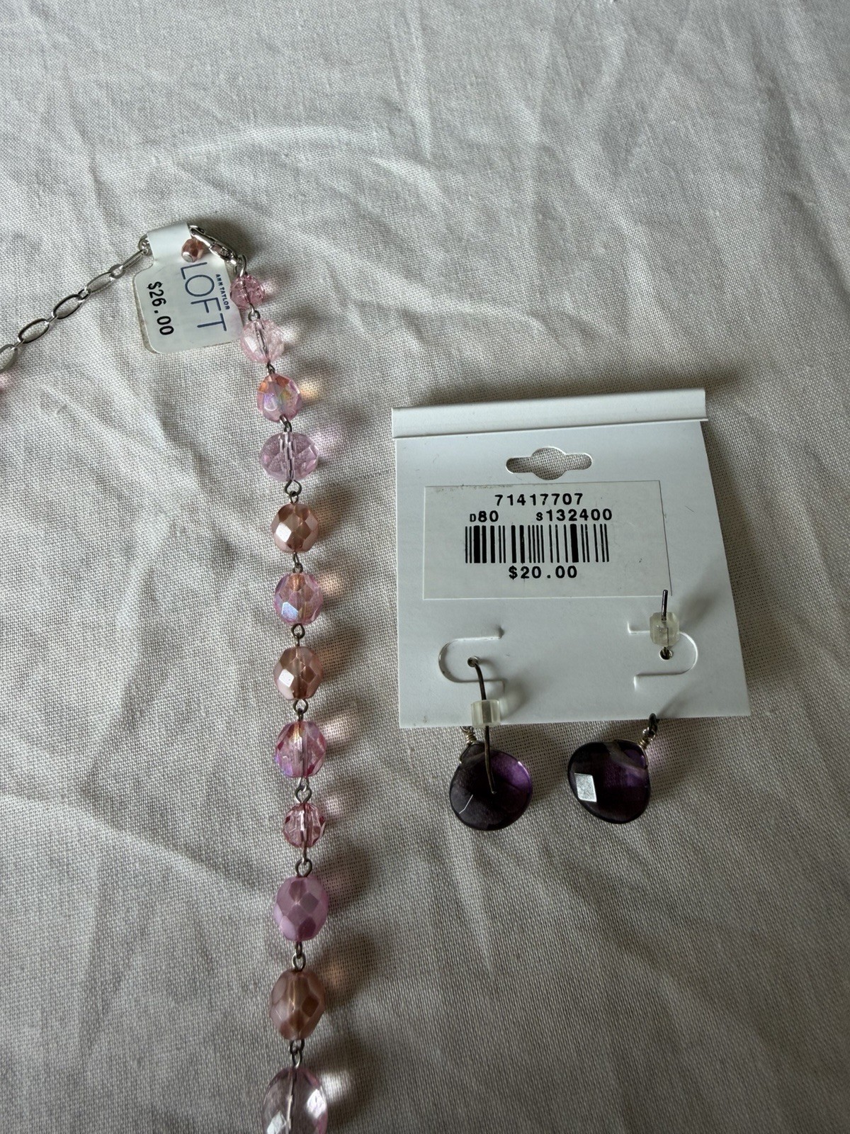 Ann Taylor LOFT Necklace & Earrings • Both NWT Coordinated Colors • Not a Set491