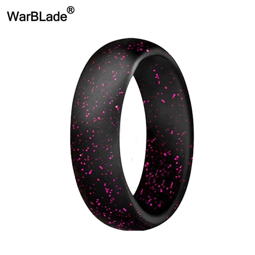 WarBLade 5.7mm Food Grade FDA Silicone Rings For Women Wedding Rubber Bands