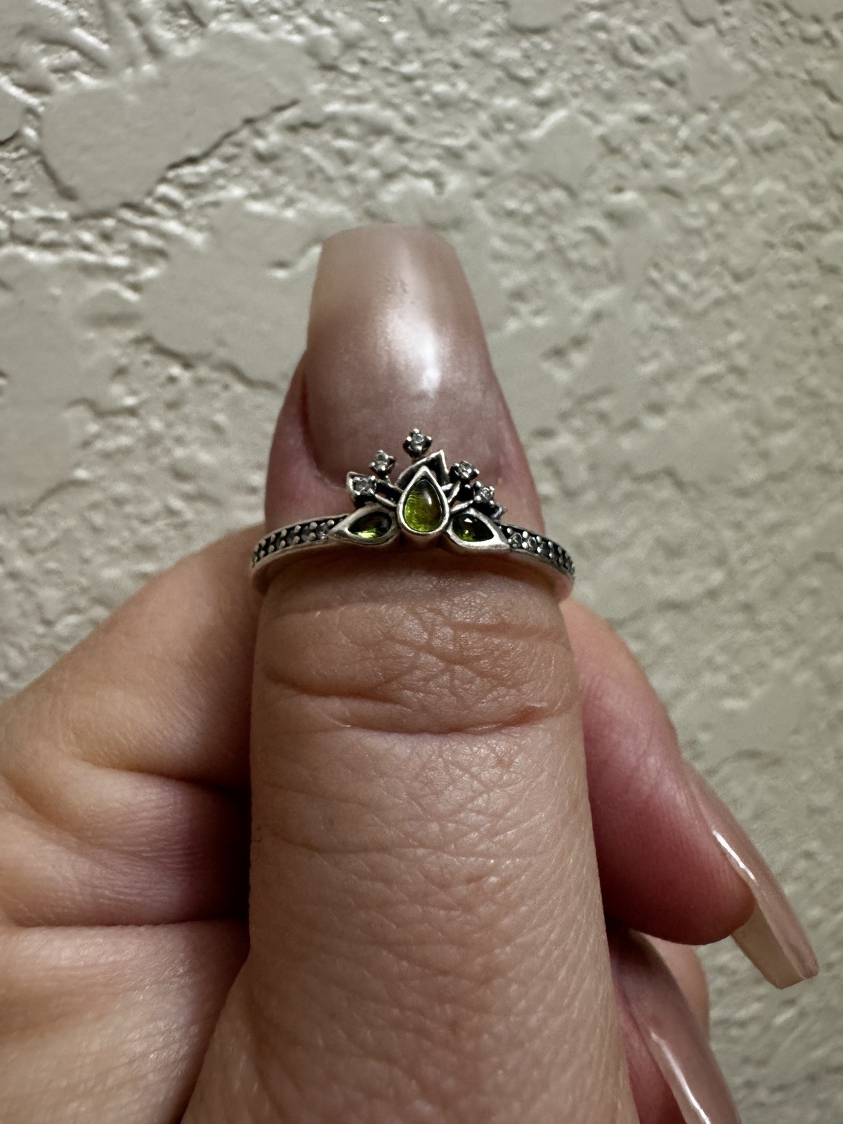 Pandora Disney Princess Tiana Ring 925 Sterling Silver Size 56 (7.5)