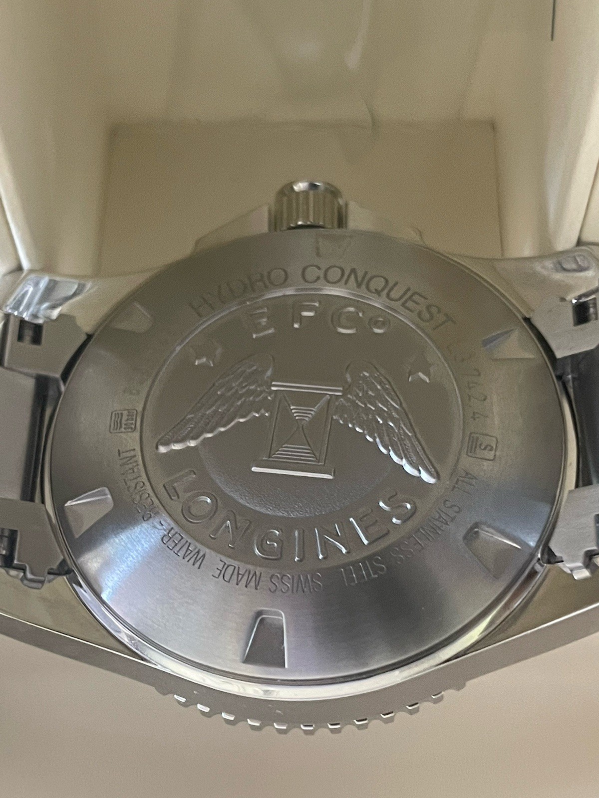 Longines HydroConquest 44mm Auto Men’s Black Watch No Reserve Extra Rubber Strap
