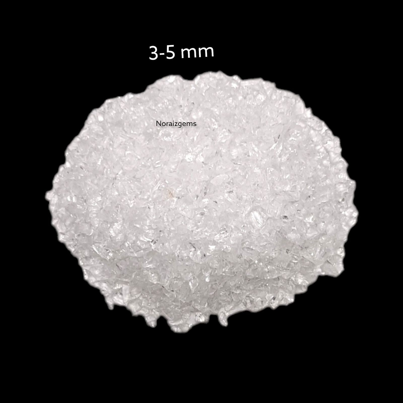 Crushed Crystal Hydro Quartz Gemstone Coarse For Woodworking, Ring Inlay, Resin