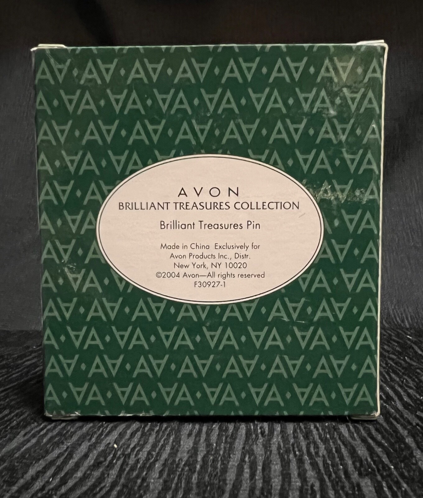 Avon Rhinestone Bow and Dangle Brooch, Signed 2004 HS Avon, 2-1/8″, In Box