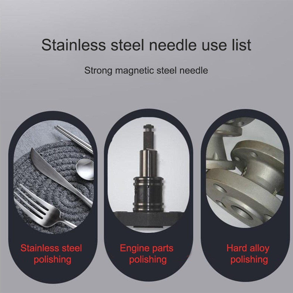 Polishing Needle Magnetic 304 Stainless Steel 5mm For Grinding Machine Equipment