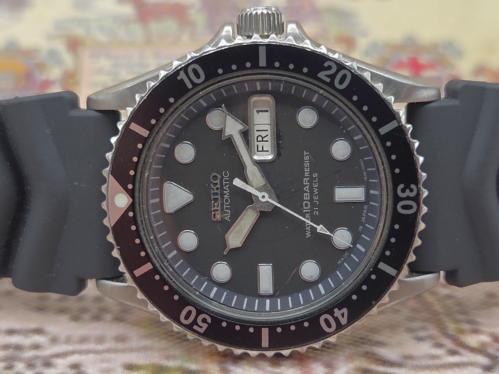 Seiko Mens Automatic Watch SKX031 Scuba Divers 100M 7S26-0040 May 1999 SEIKO BOX