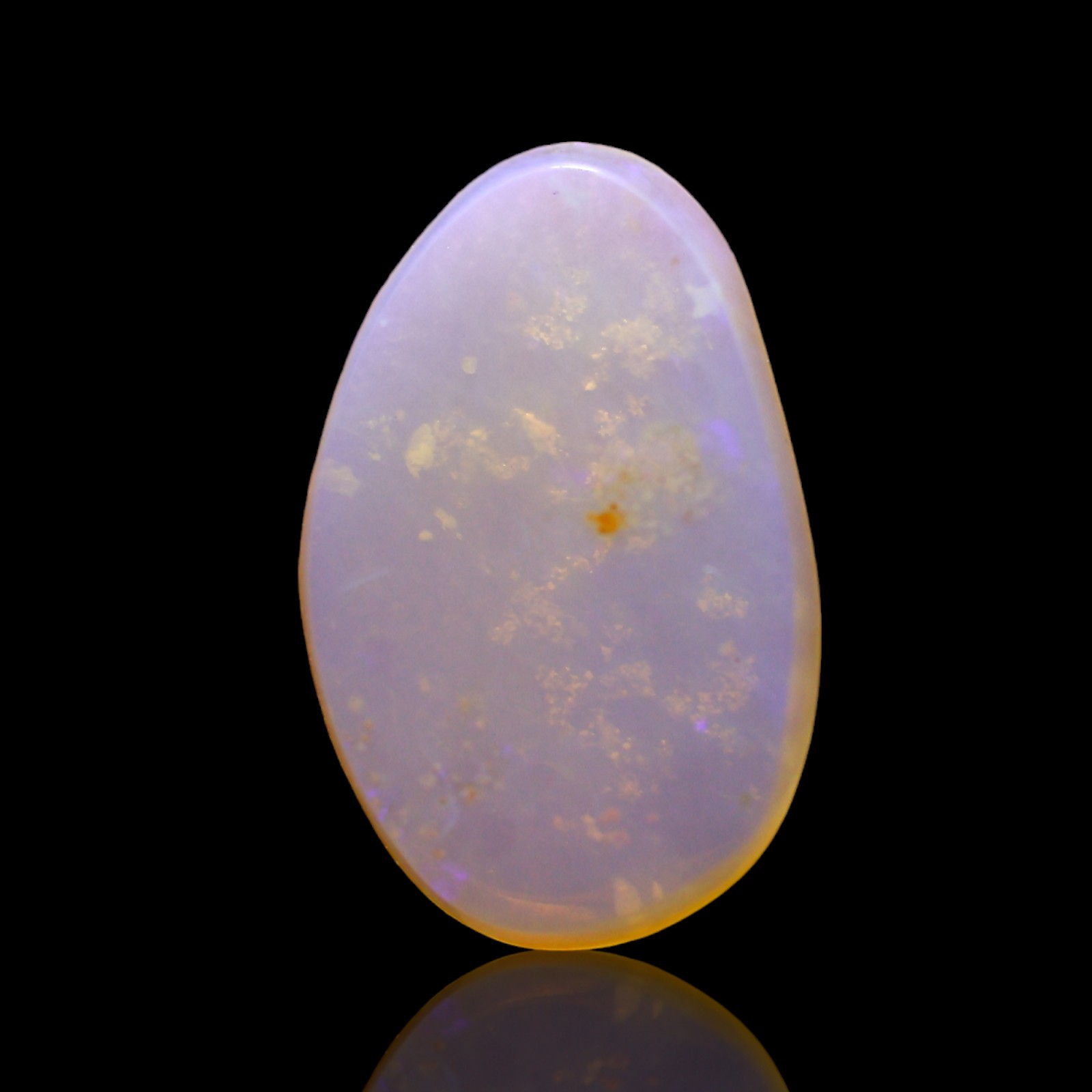 2.00 Cts Natural Australian Fire Opal Loose Healing Cabochon Gemstone 14x9x3 mm