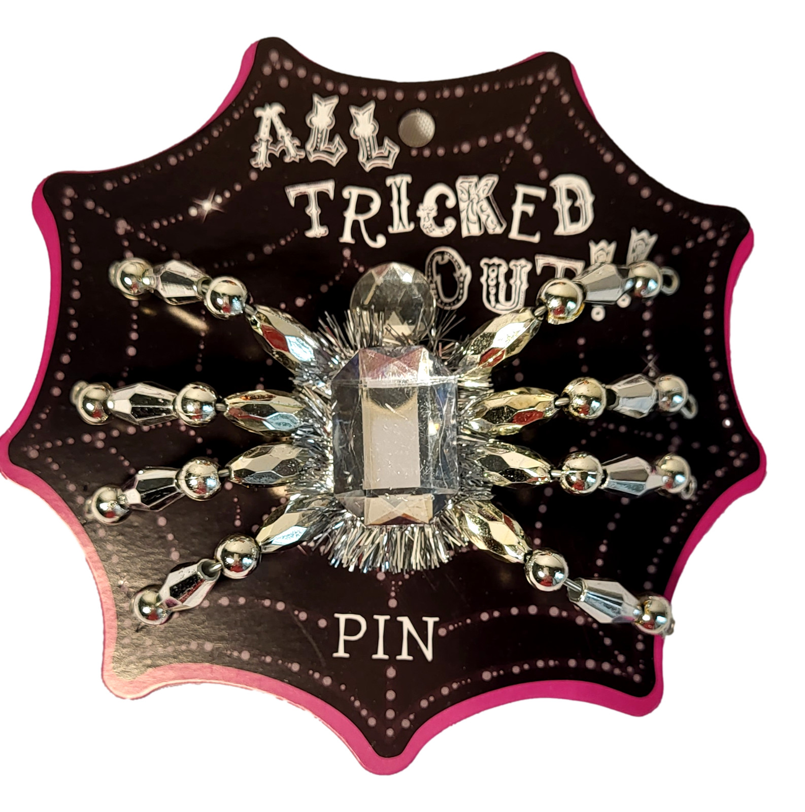 Spider Brooch Lapel Pins Emo Goth Fashion Jewelry Halloween Costume Party Favors
