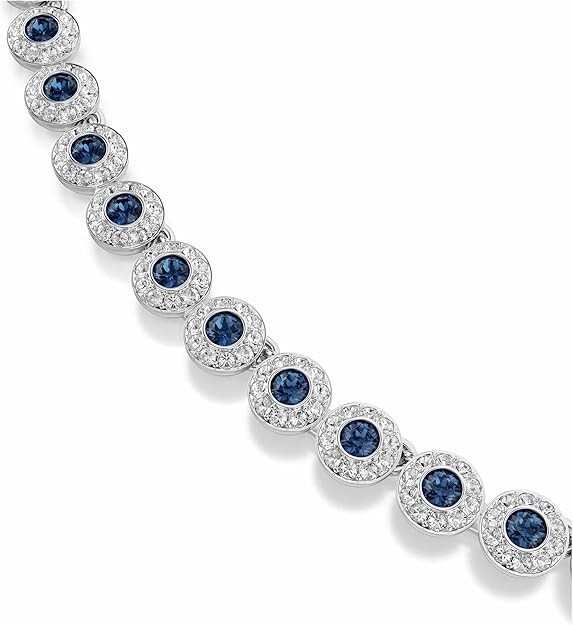Swarovski Una Angelic Tennis Necklace Round Cut Rhodium Plated *NEW IN BOX*
