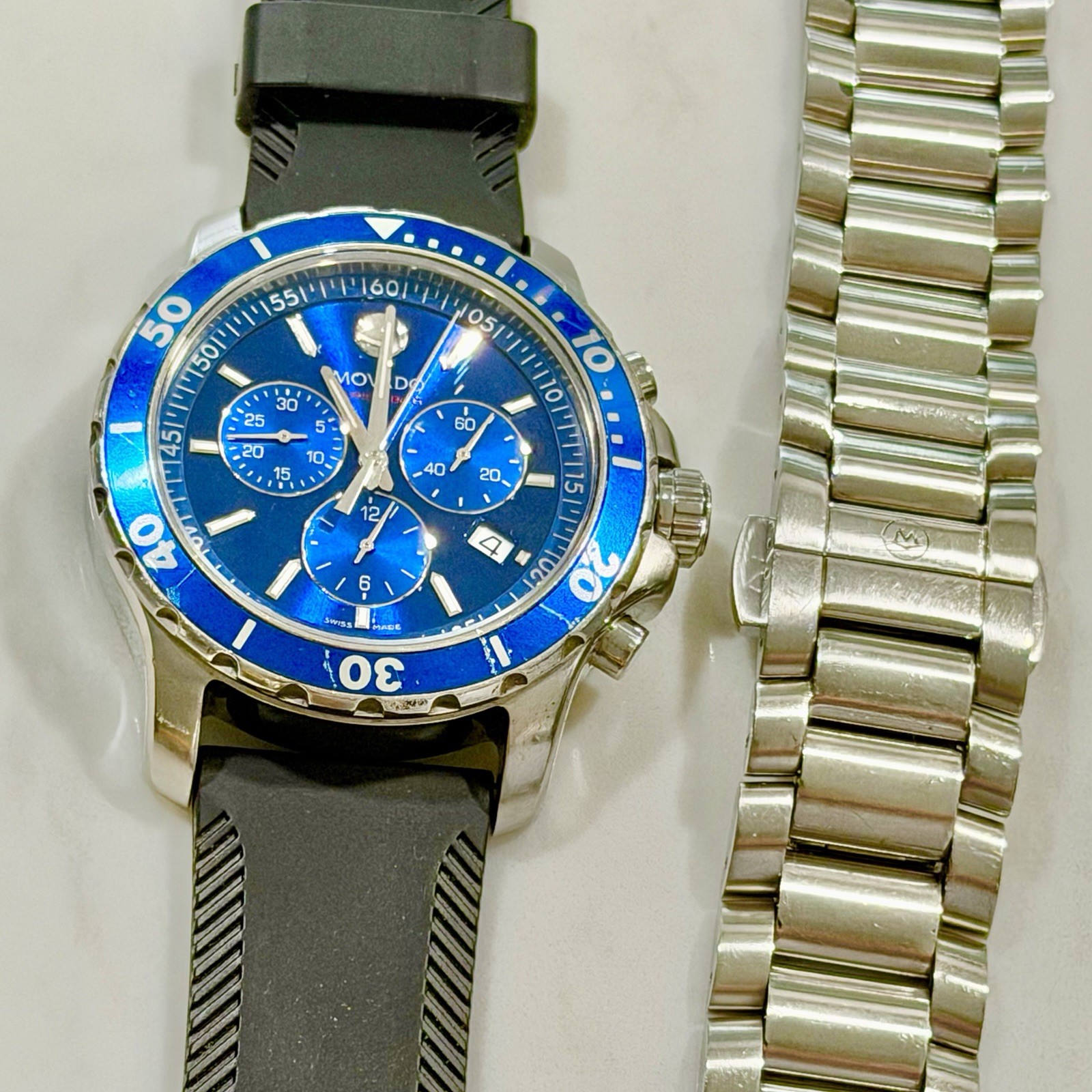 Movado Series 800 Men’s Stainless Steel Quartz Chronograph Watch 2600141
