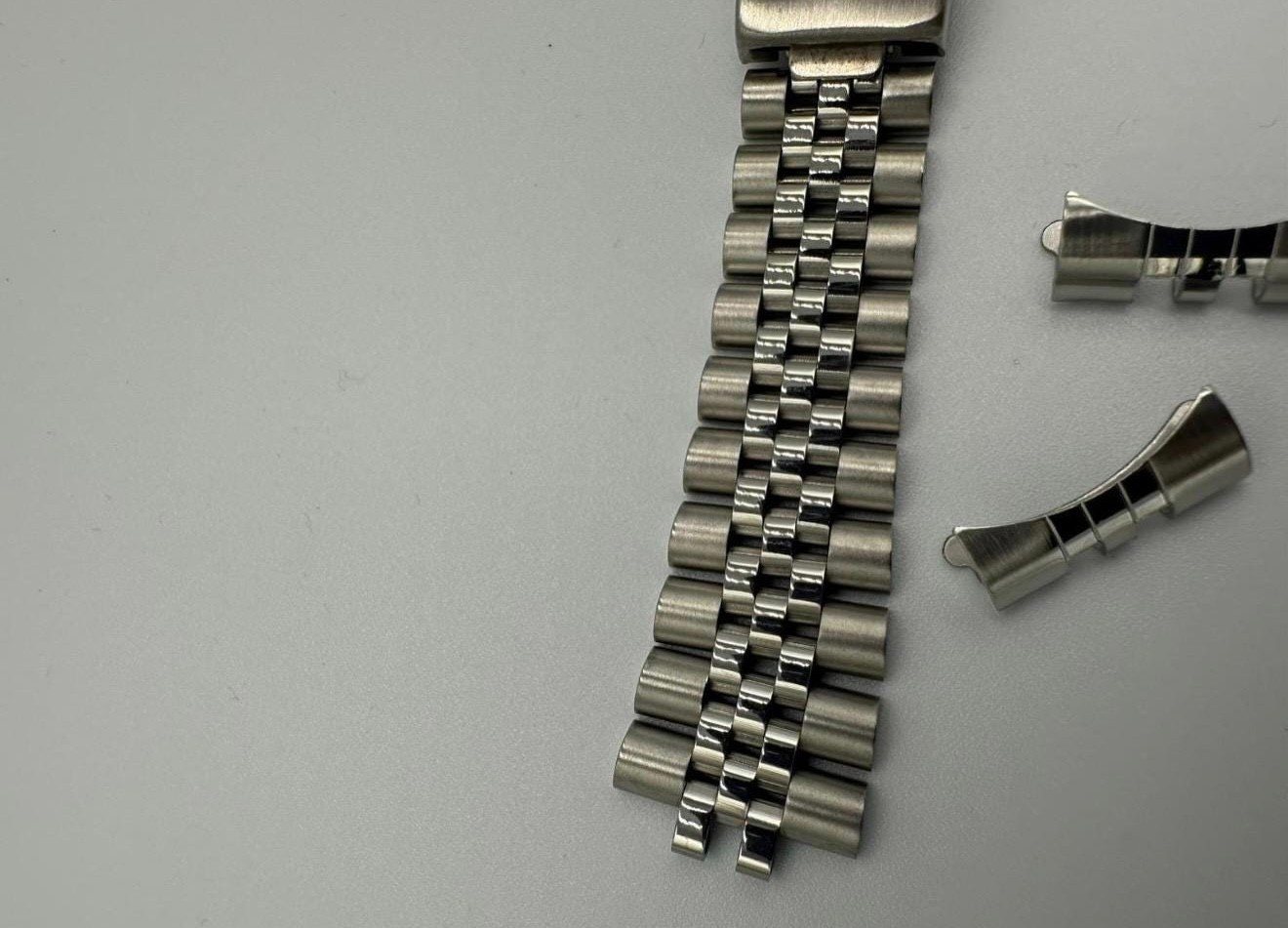 For 20mm RLX Datejust Jubilee Silver Steel Watch Strap Bracelet