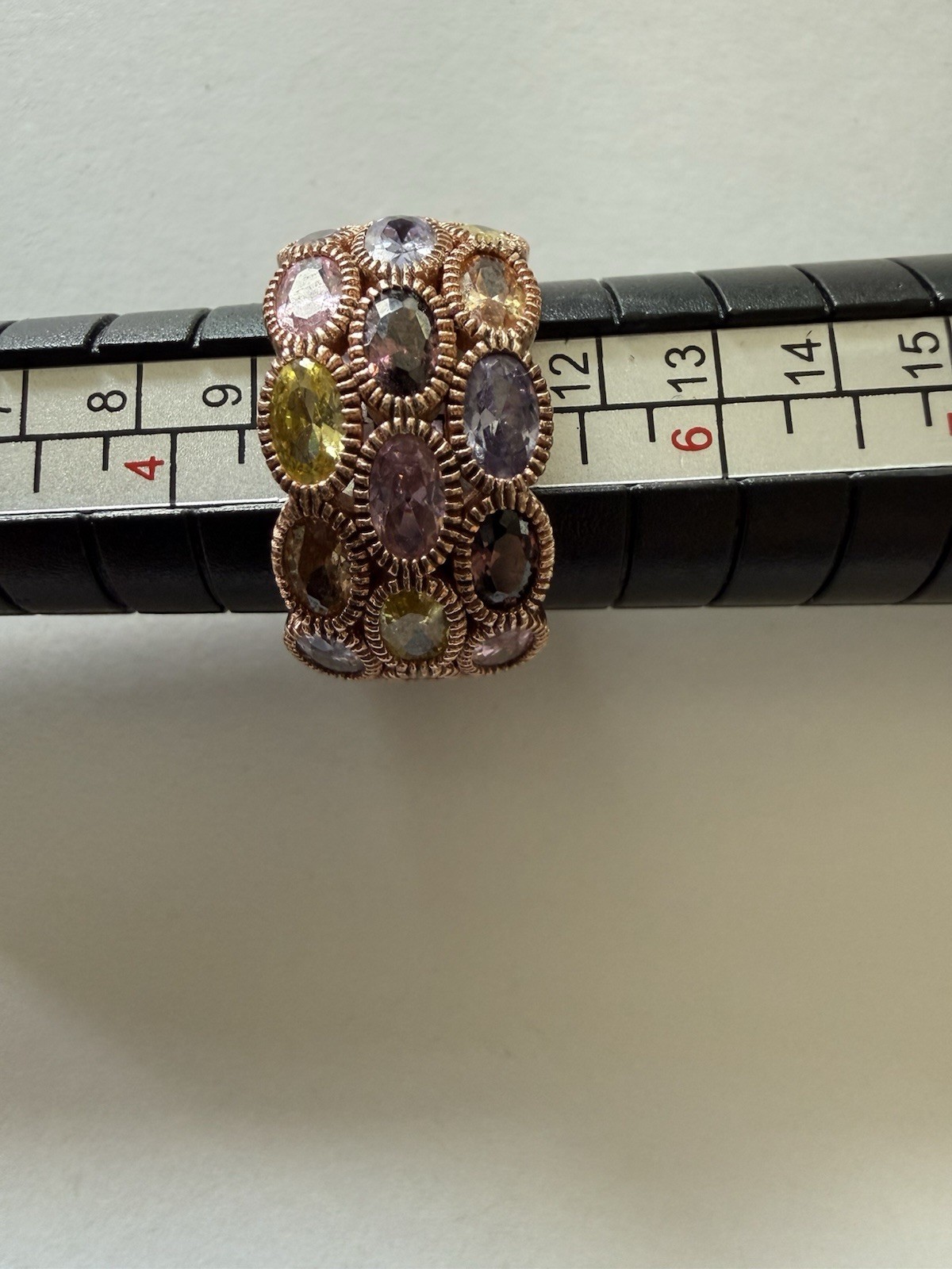 925 Sterling Silver Fuzion Creations Multi Stone Ring