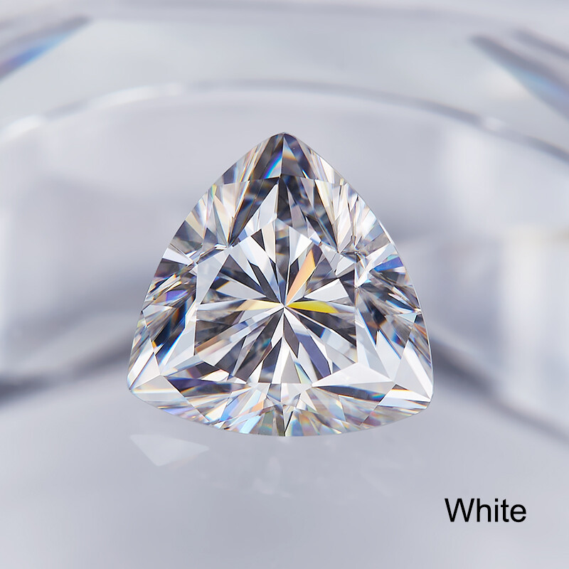 White D Color Trillion Cut VVS1 Moissanite Stone Loose Diamond With Certificate