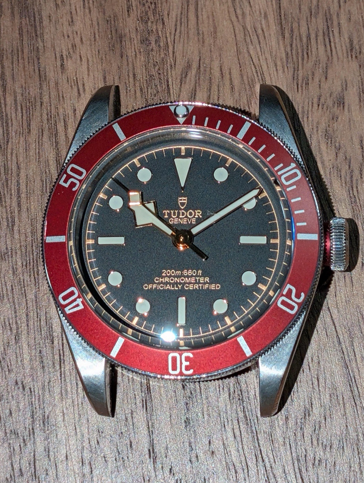 TUDOR Black Bay Red Bezel Black Dial 41mm Auto 200m Chronometer Box/Papers