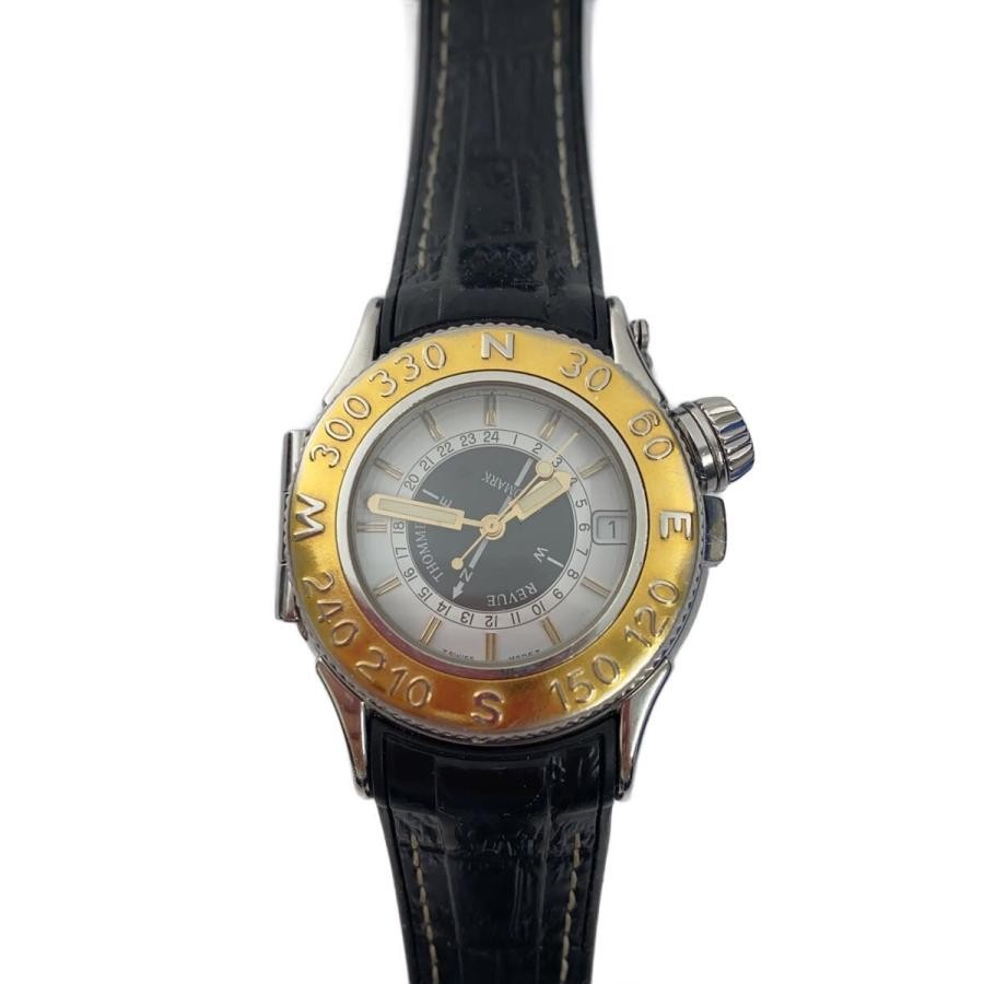 Revue Thommen Quartz Watch White Rubber 1990 Lmark rth Pole