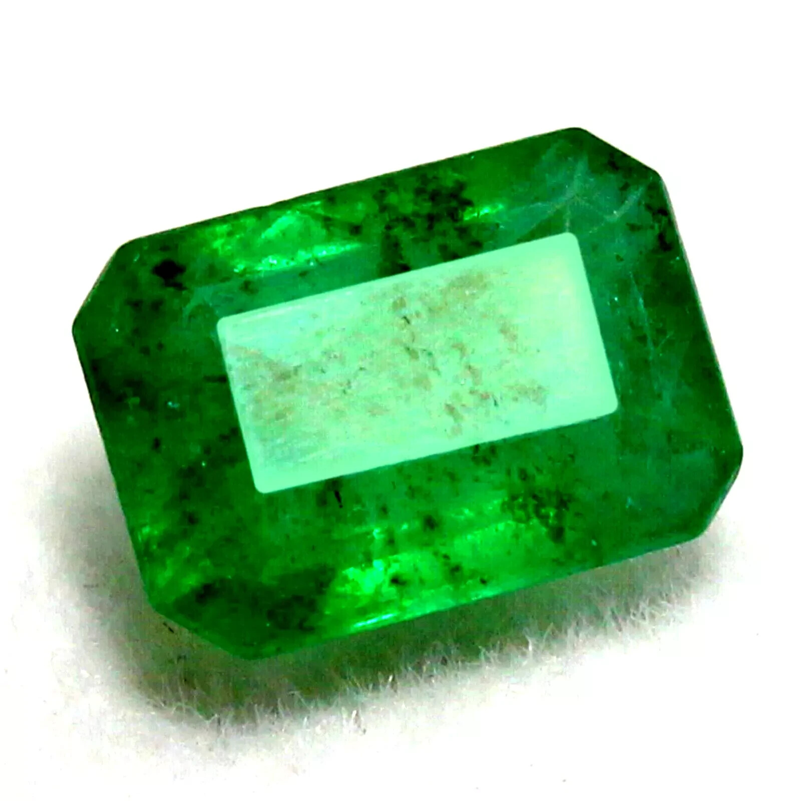 Natural Colombian Green Emerald 17.95 Ct Emerald Cut Loose Gemstone CERTIFIED