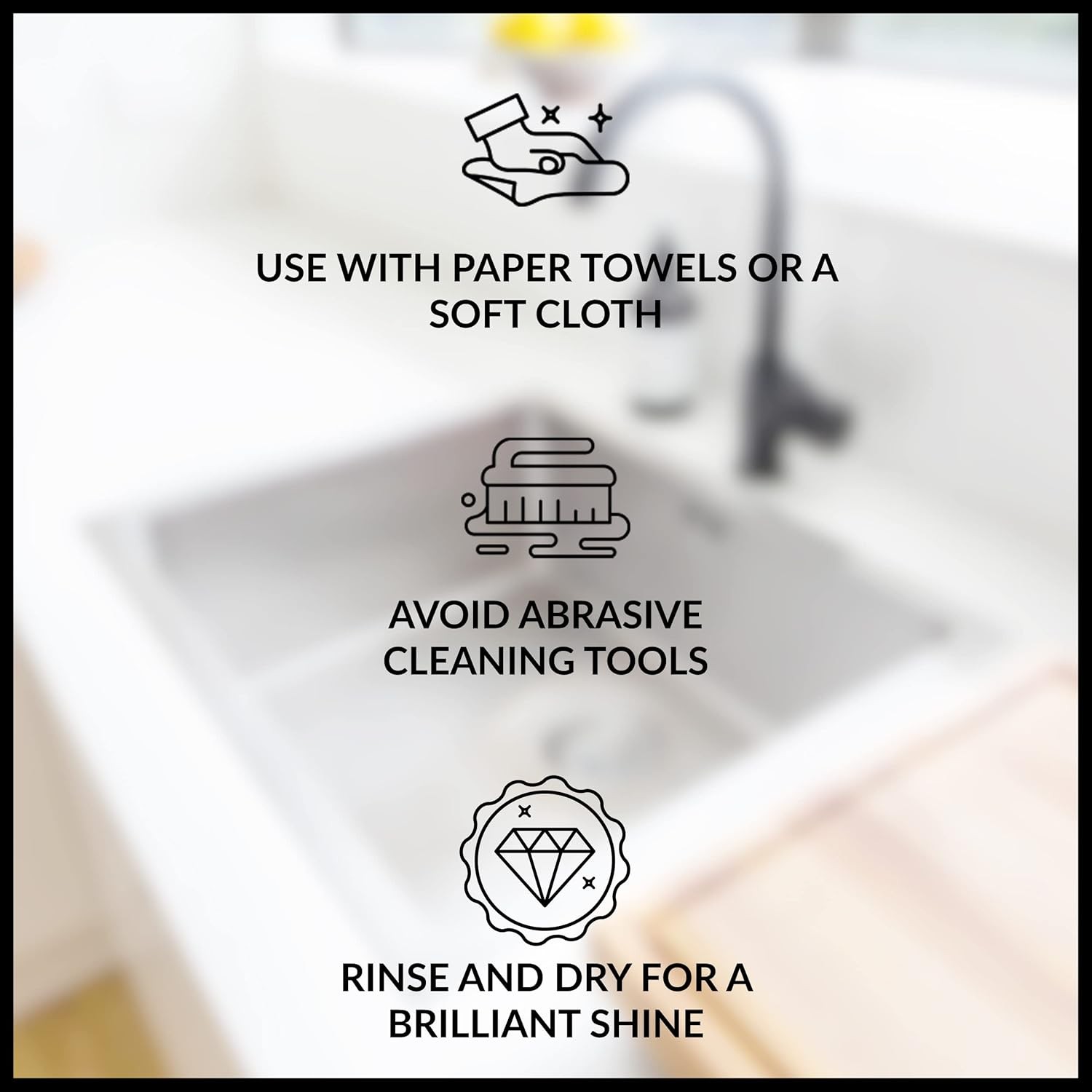 HOPE’S Perfect Sink Cleaner and Polish, Restorative, Removes Stains, Cast…