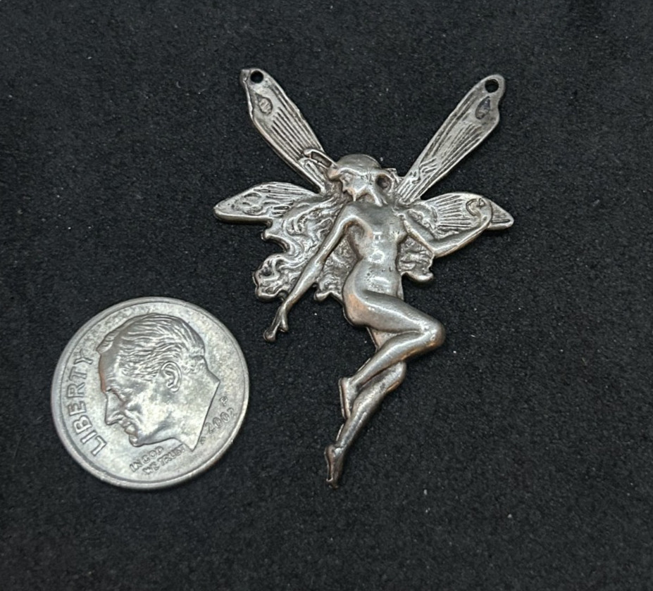 925 Sterling Fairy Pendant 1.5in – 3.17g