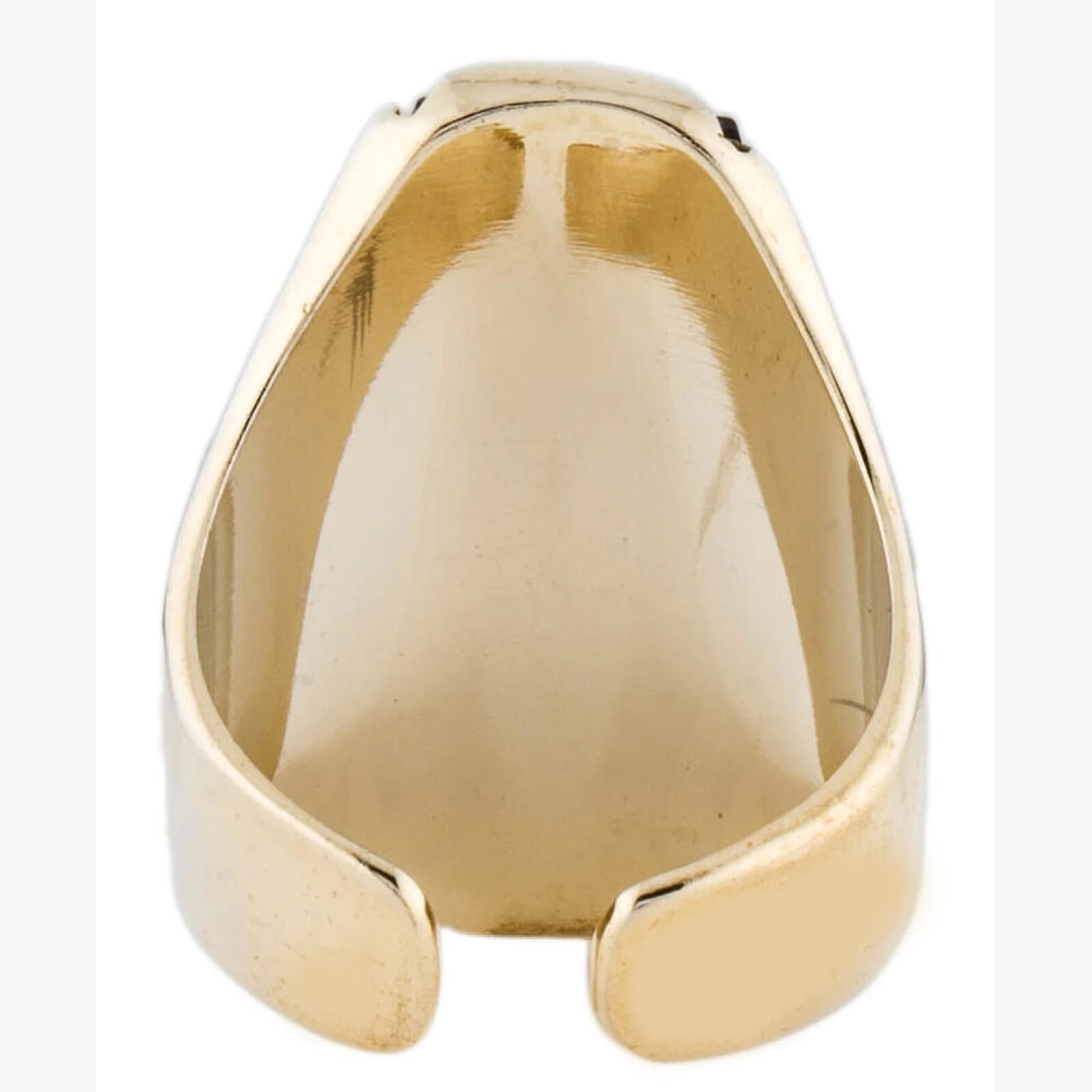 VINTAGE Thierry Mugler Crystal Cocktail Ring in suede pouch