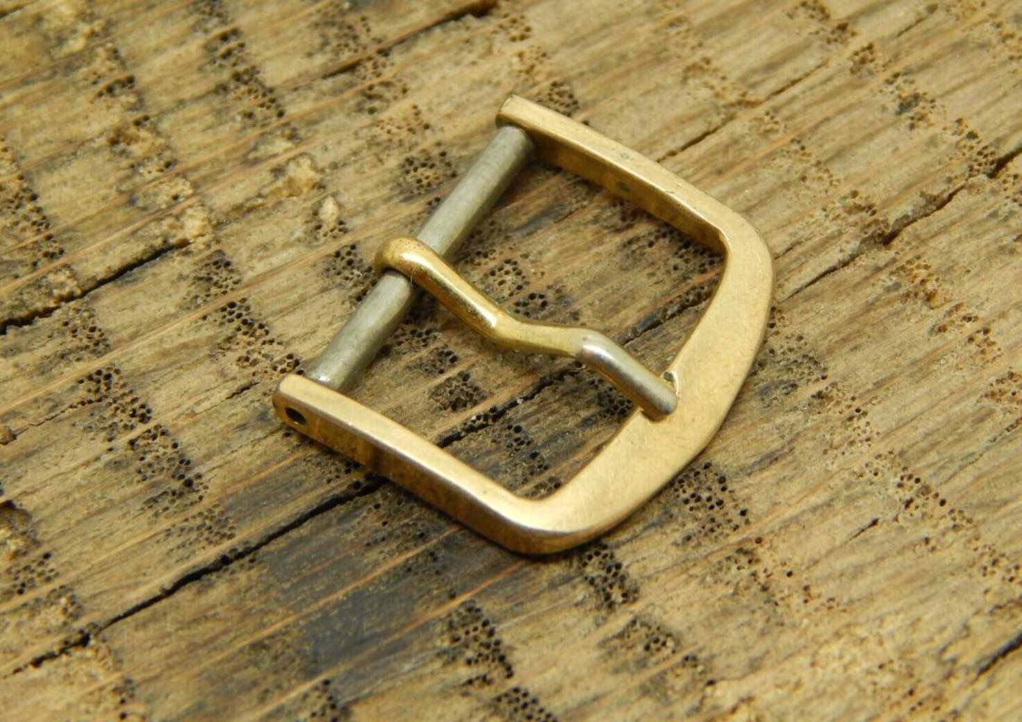 Vintage Seiko Watch Band Buckle 15mm Gold Colored