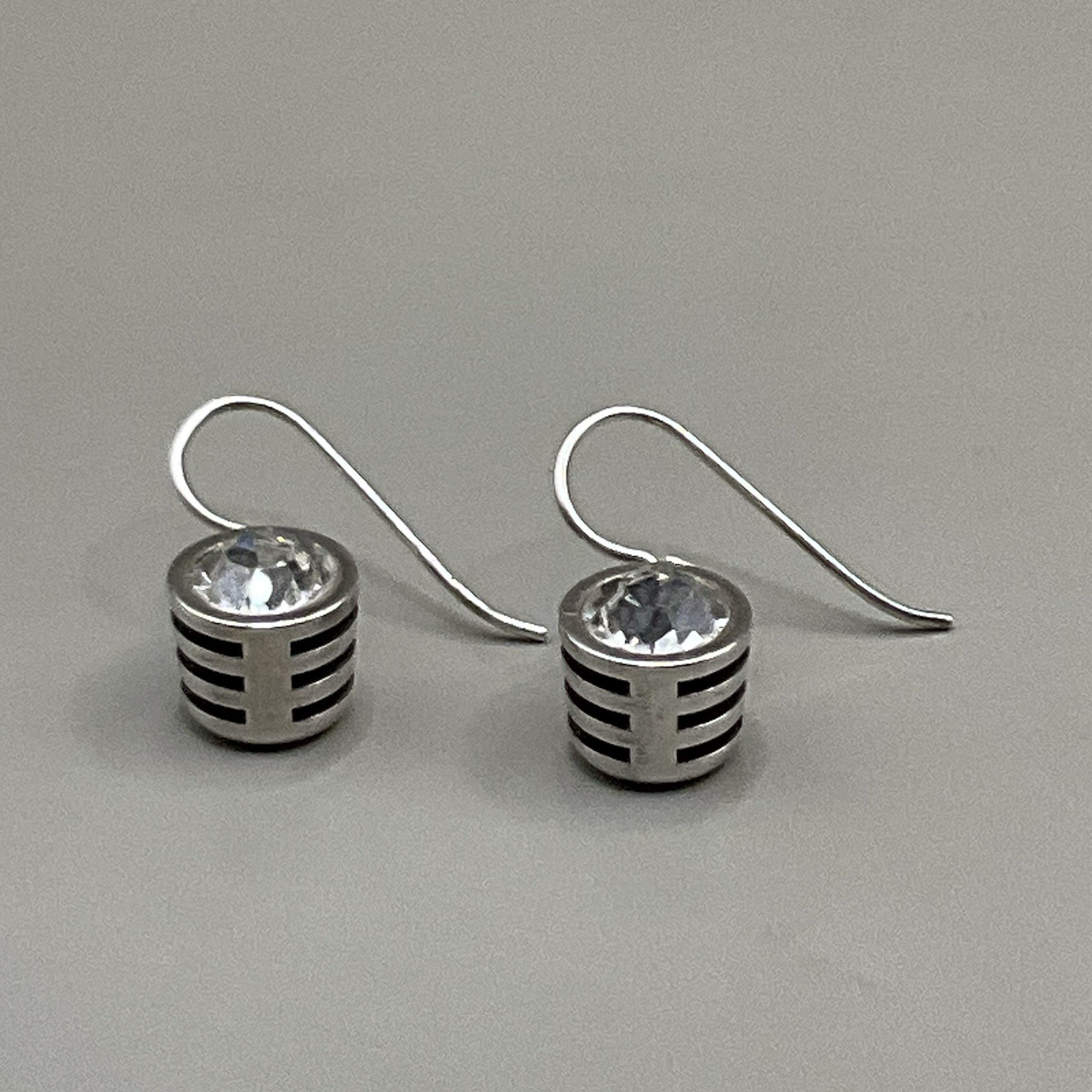 Patricia Locke Women’s Earrings Pierced Silver Plated Swarovski Crystals