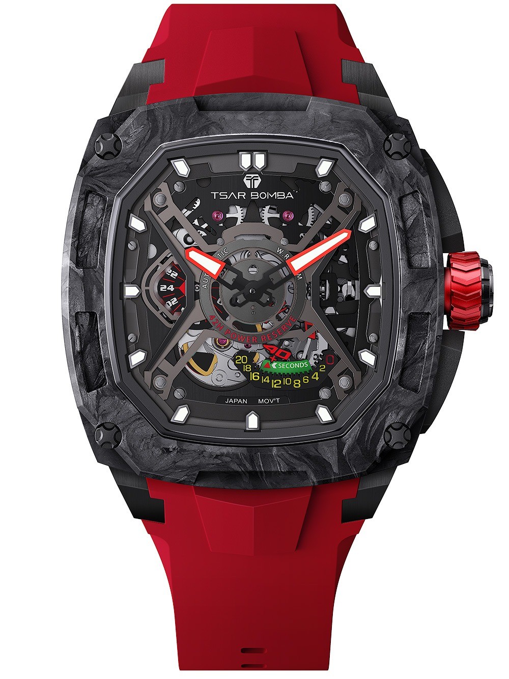 Tsar Bomba TB8605A-01 Mens Watch Dark Matter 5 Automatic 46mm 5ATM