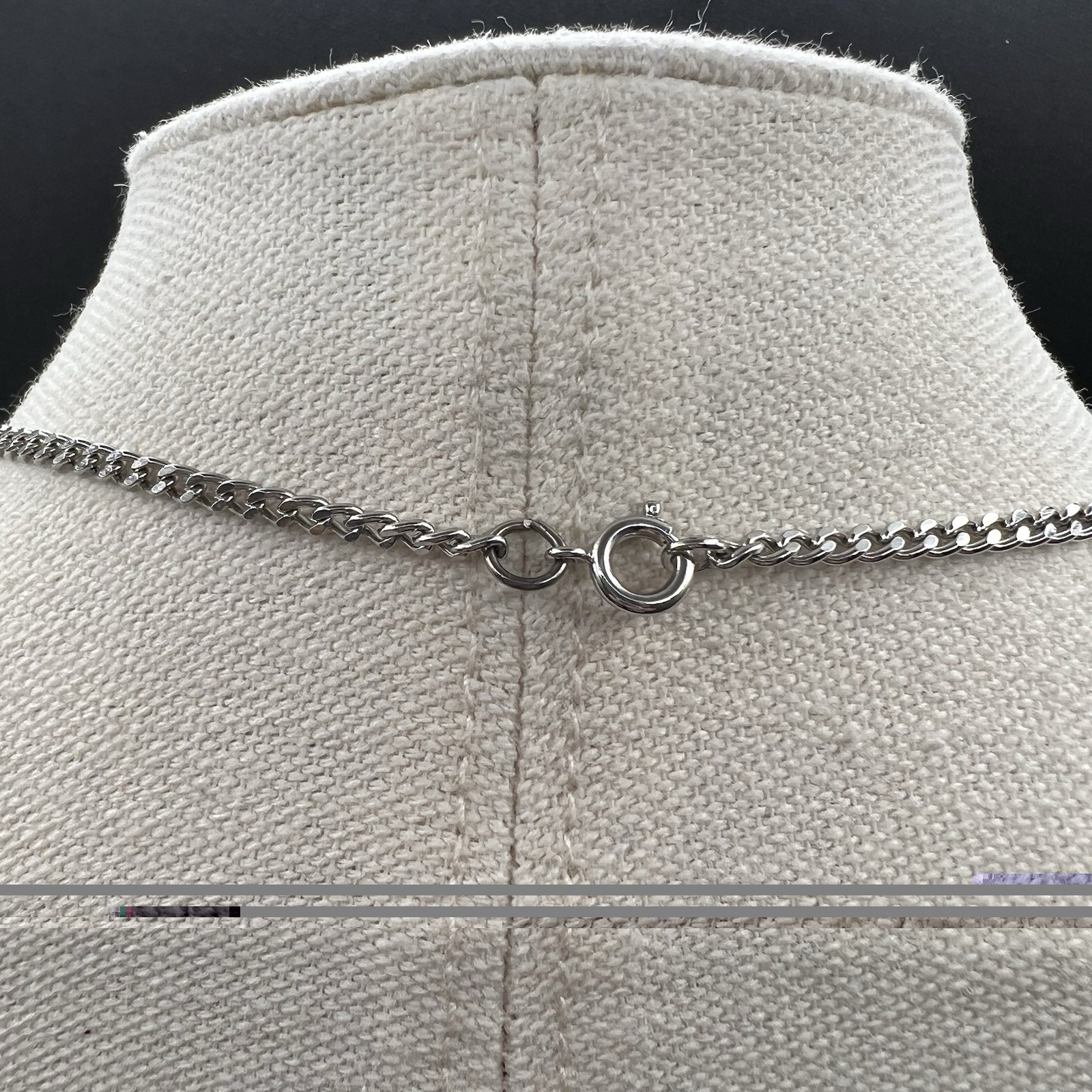 Vintage Sailboat Pendant Necklace Mixed Metal Nautical Maritime 16″