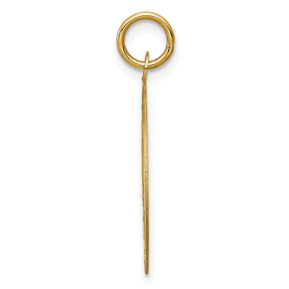 14k Yellow Gold HAPPY GRADUATION DAY Engravable Disc Charm Necklace Womens