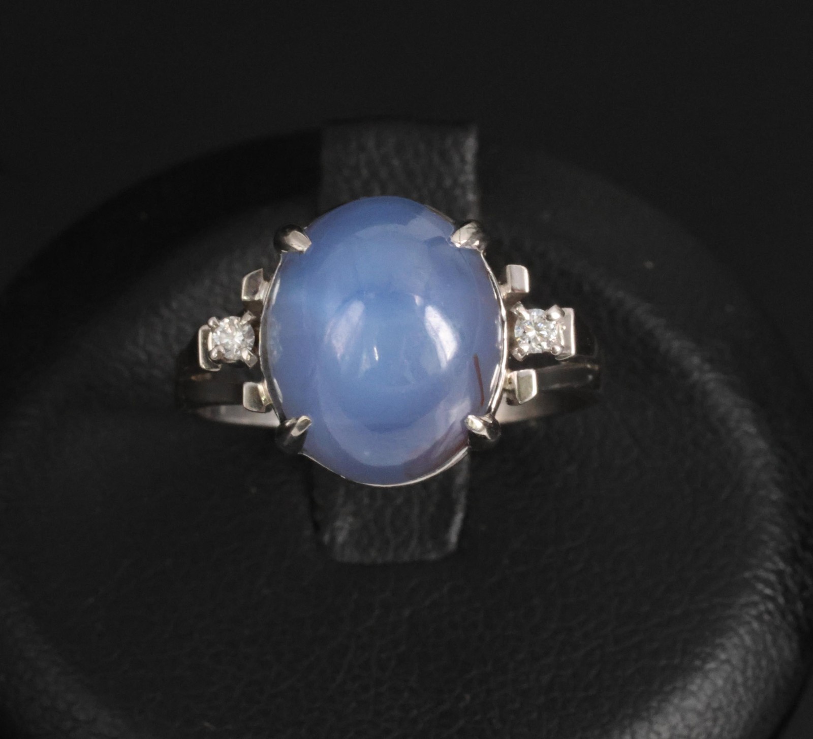 9.14ct GIA Ceylon No Heat Star Sapphire & 0.02ct Diamond Platinum Ring, Size 5.5