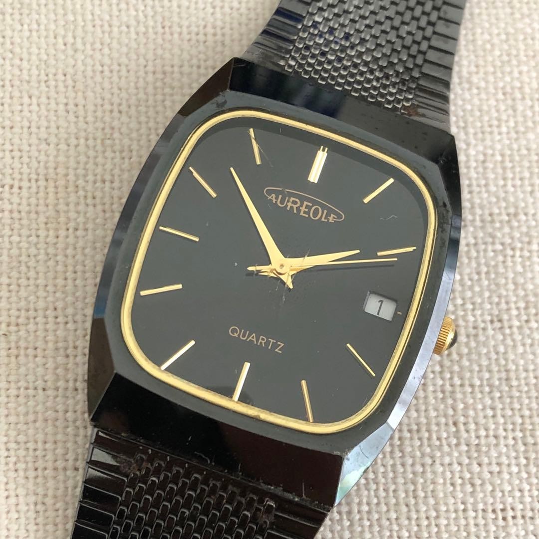 Aureole Quartz Mens Wrist 16-20cm Watch
