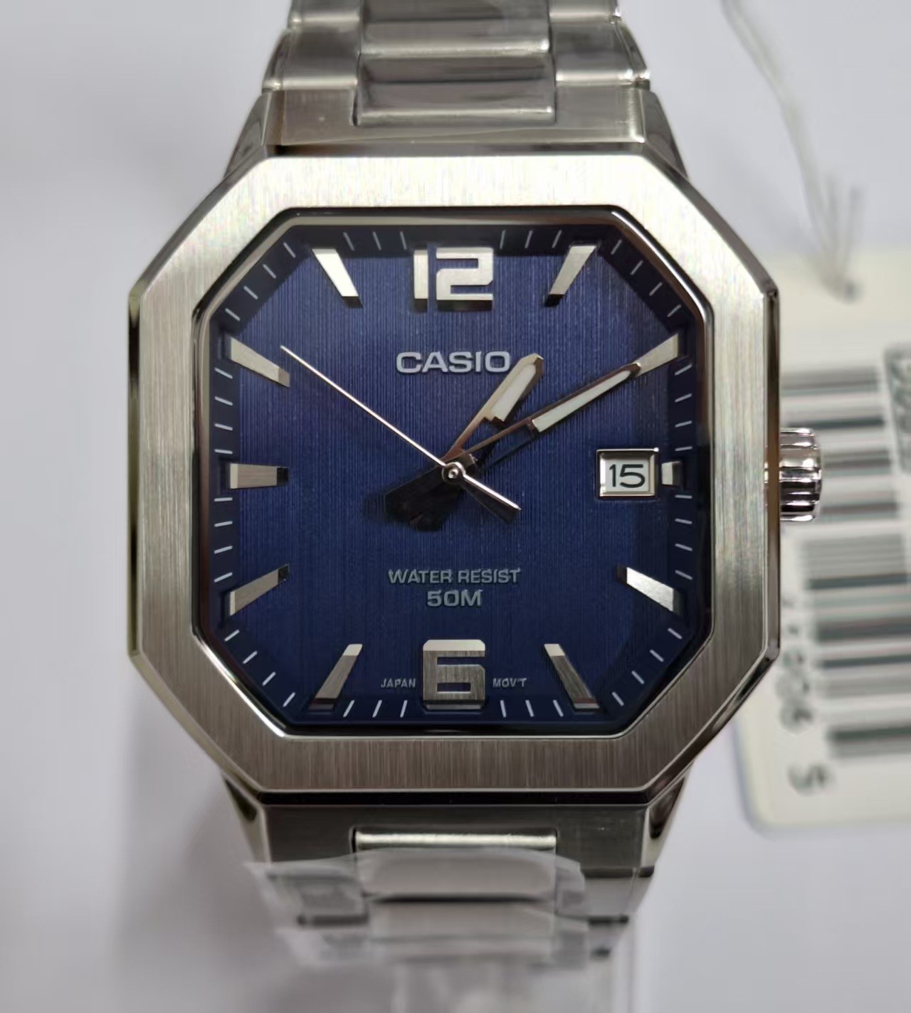CASIO MTP‑B195 Series MTP-B195D-2A Blue Dial Analog 38 mm New Men’s Watch