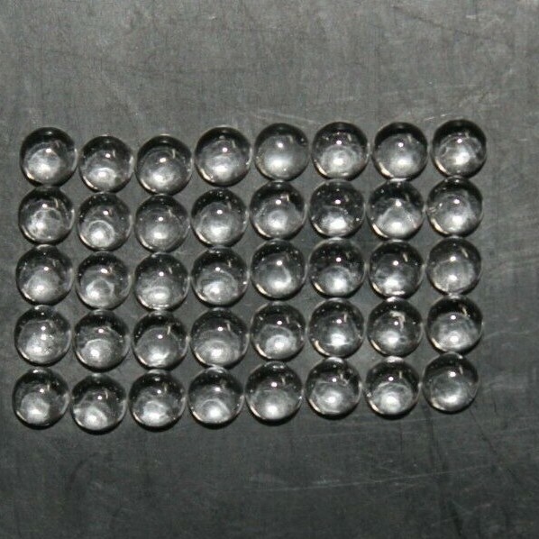 Clear/White Quartz 3mm to 10mm Round Cabochon Loose Gemstones