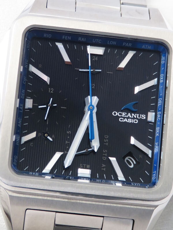 CASIO Oceanus Classic Line OCW T5000 1AJF Men’s Solar Radio Quartz 1 Month Used