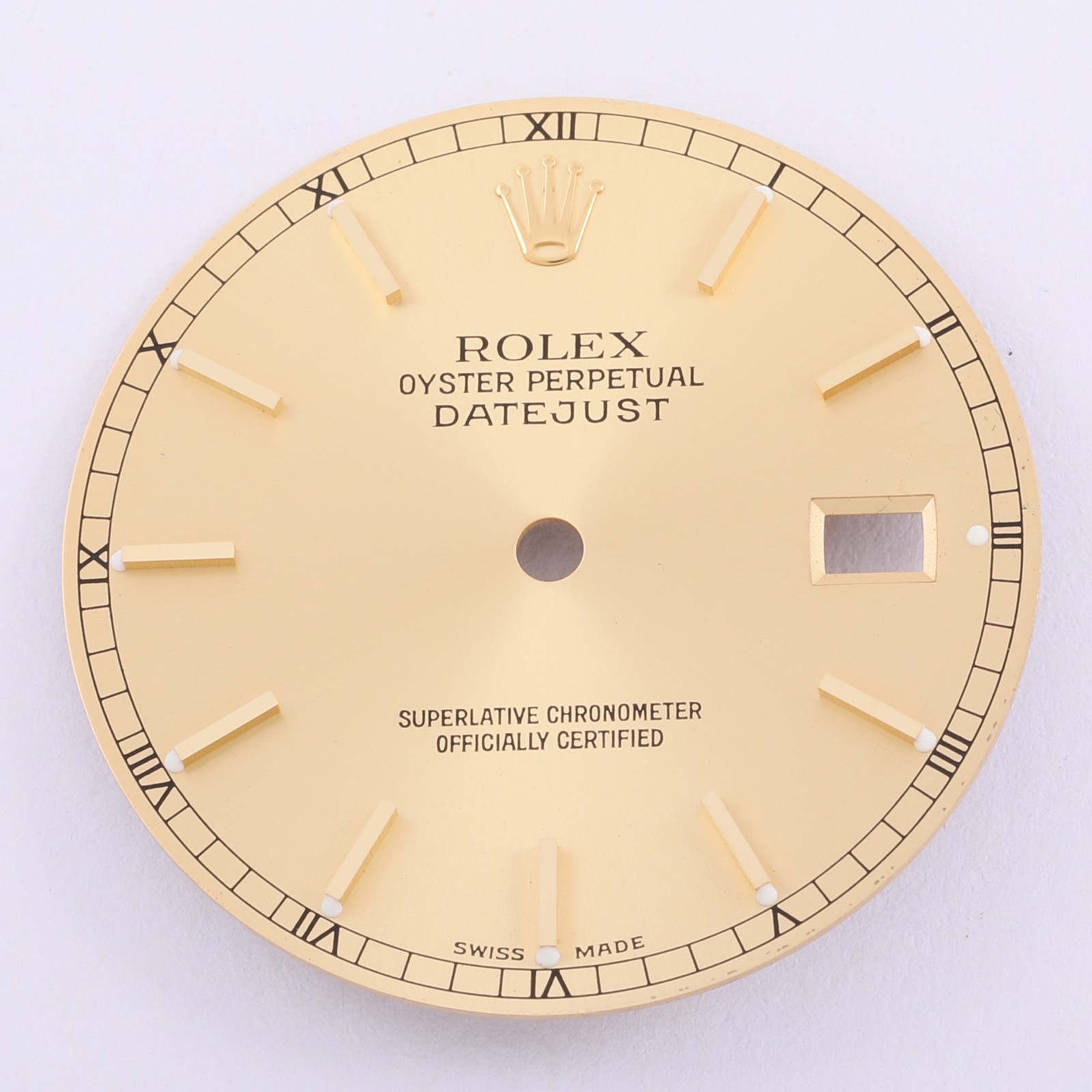 Rolex Datejust 36mm Champagne Stick Dial, roman tracks, Swiss Made #D32