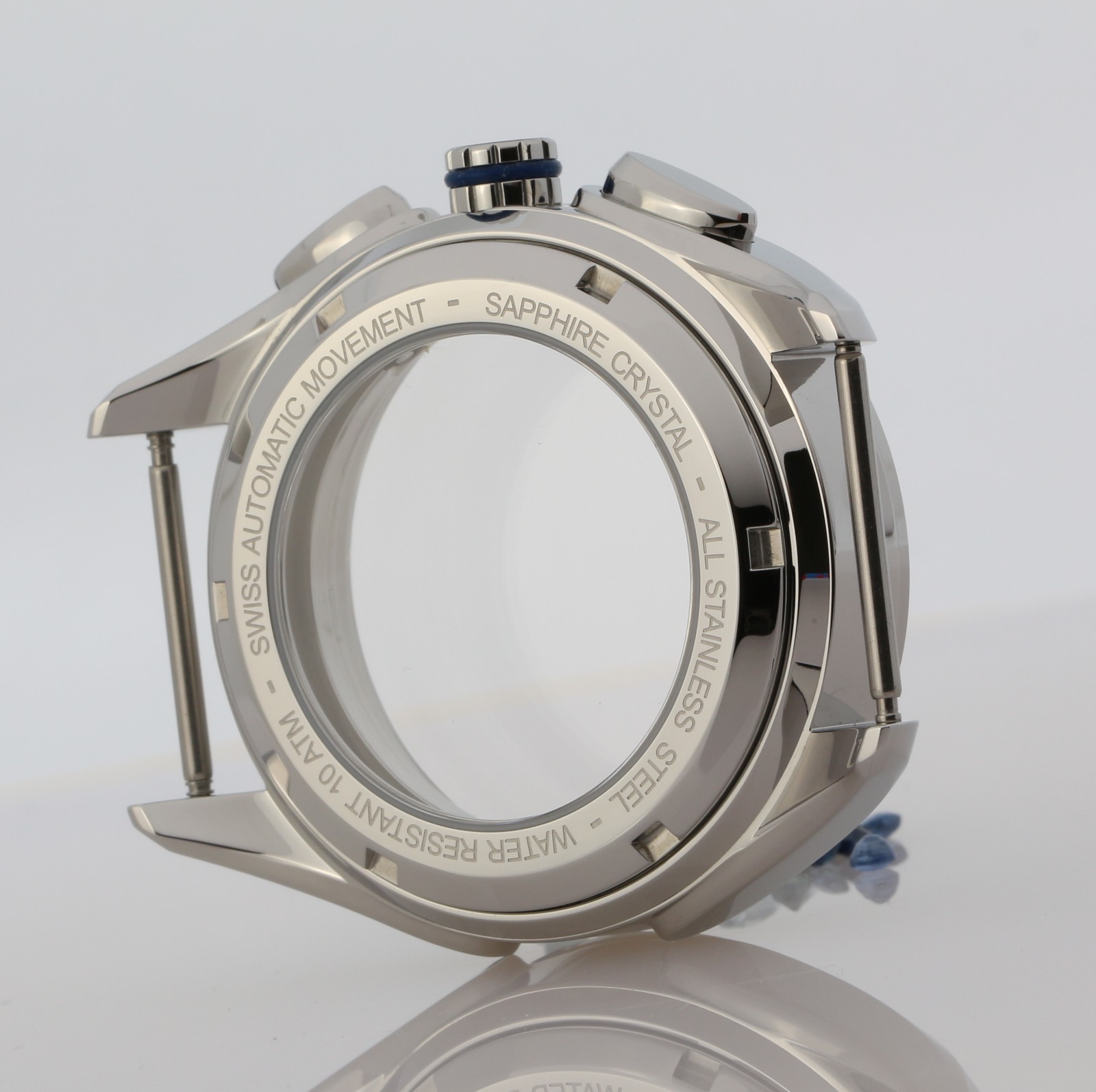 Watch Case for ETA Valjoux 7750 / 7753 Chronograph Sapphire 316L 42mm 10 ATM NEW