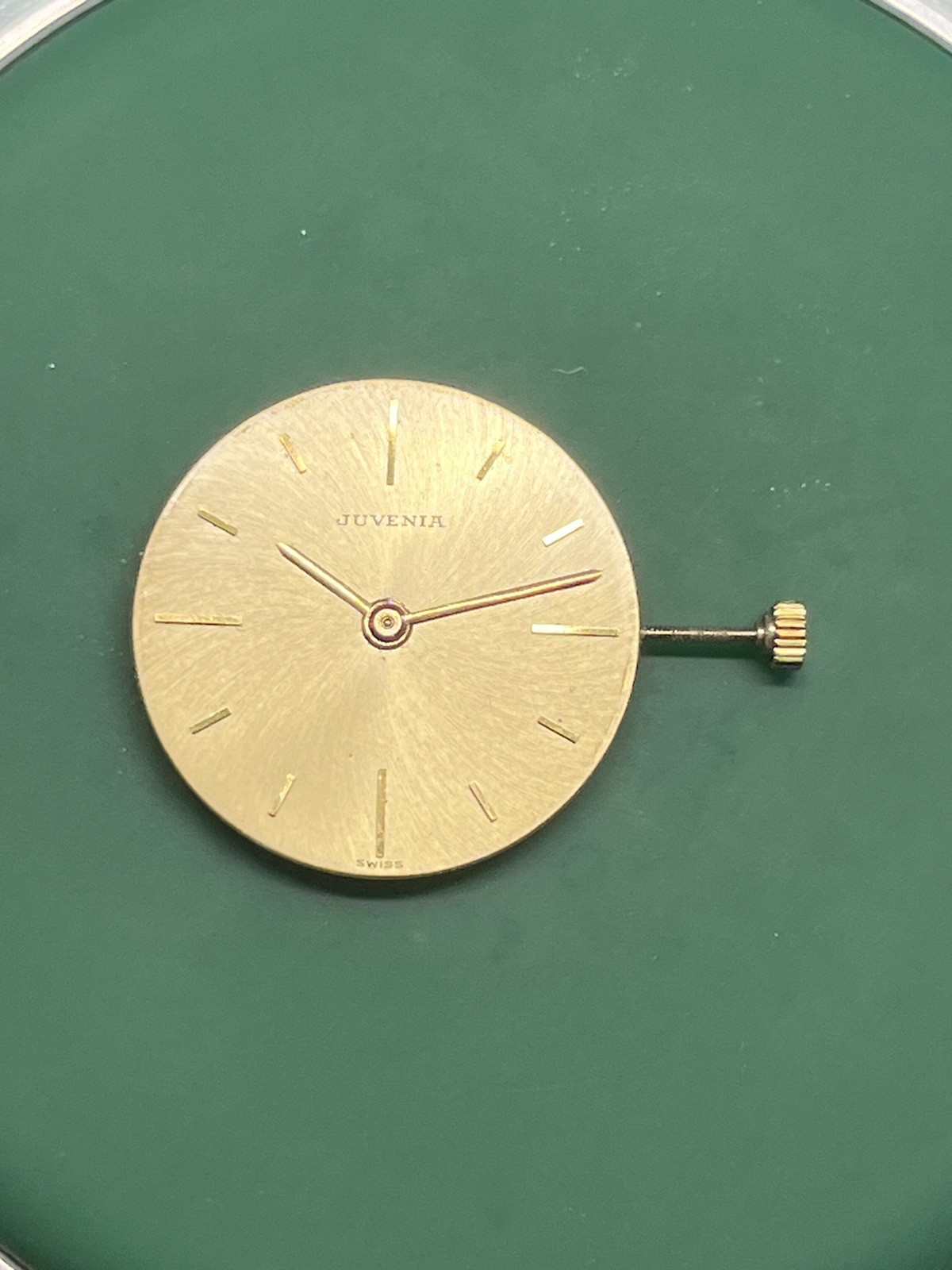 RUNNING Frederic Piguet Cal. 21 Watch Movement 17j Juvenia Gold Tone Dial