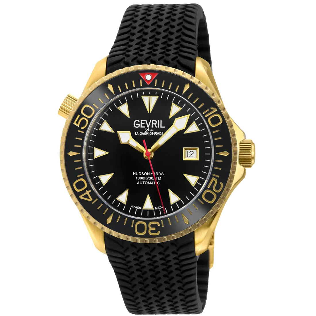 Gevril 48804R Men’s Hudson Yards Automatic SWISS MADE CERAMIC BEZEL RRP $7049