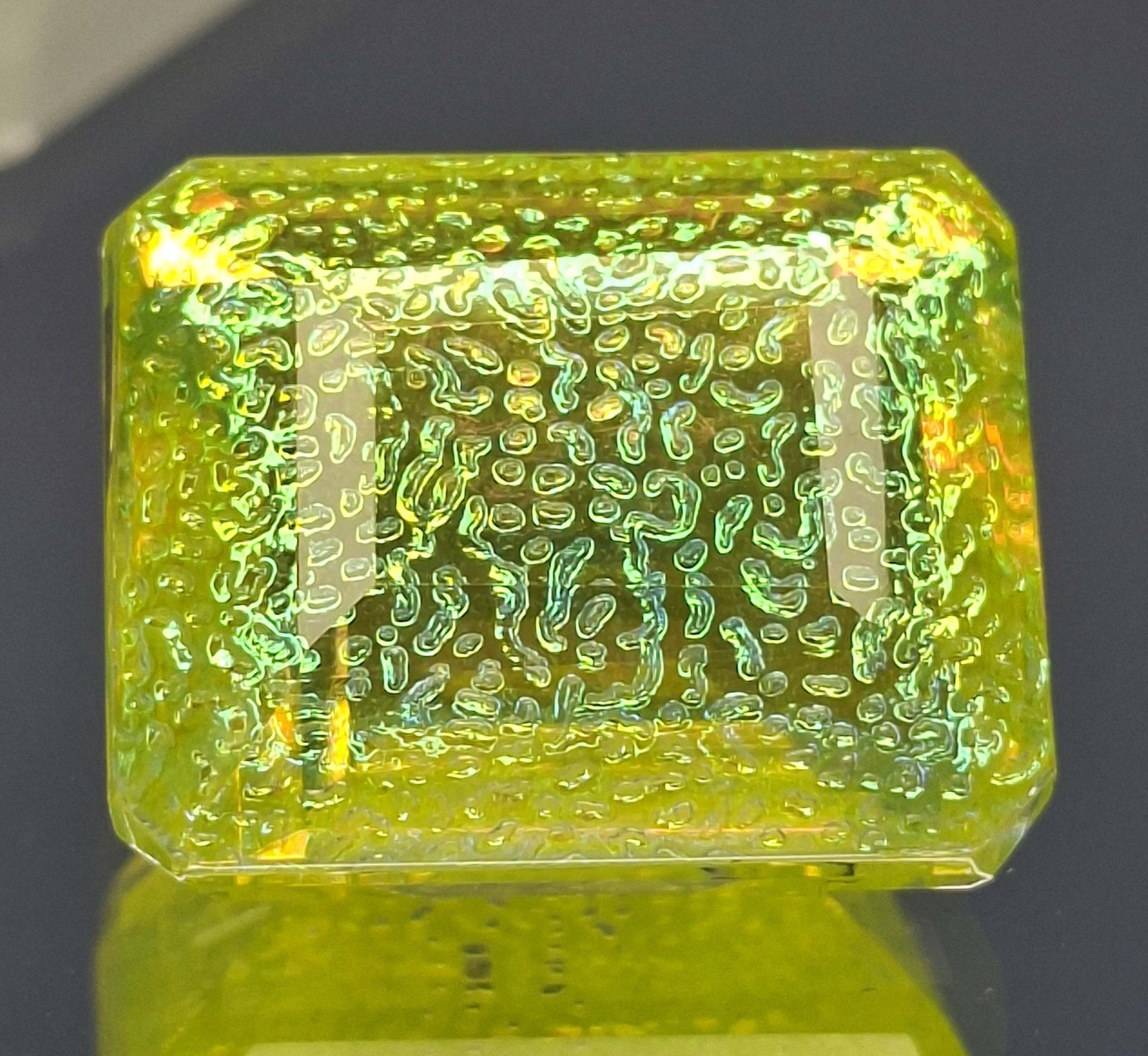 Monarch Fire Opal Natural Emerald Cut 66-68 Ct Certified Loose Gemstone RK1059