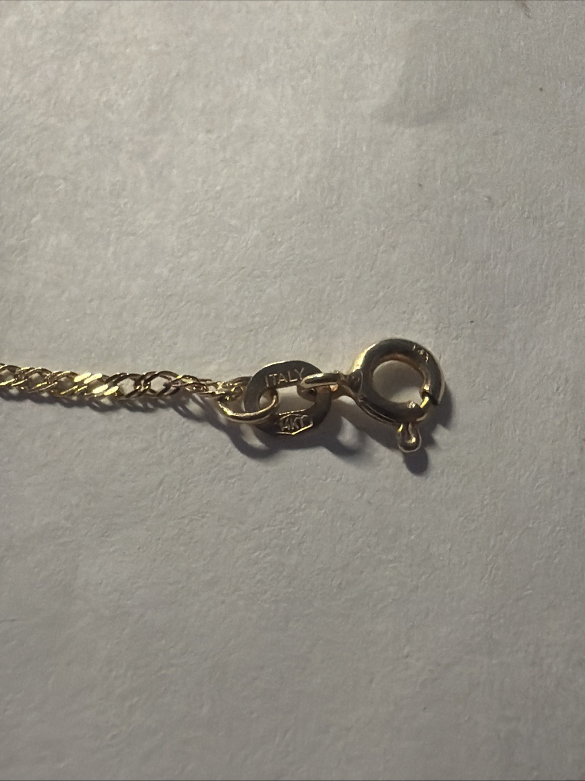14K Yellow Gold Herringbone Bracelet – Italy – 7” – 0.84 grams Not Scrap