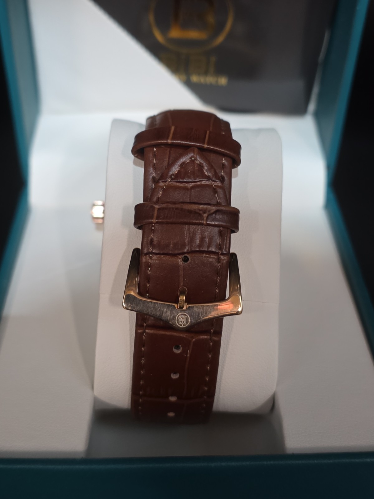 BIBI Luxury Watch Automatic Skeleton Rose Gold, Leather Band