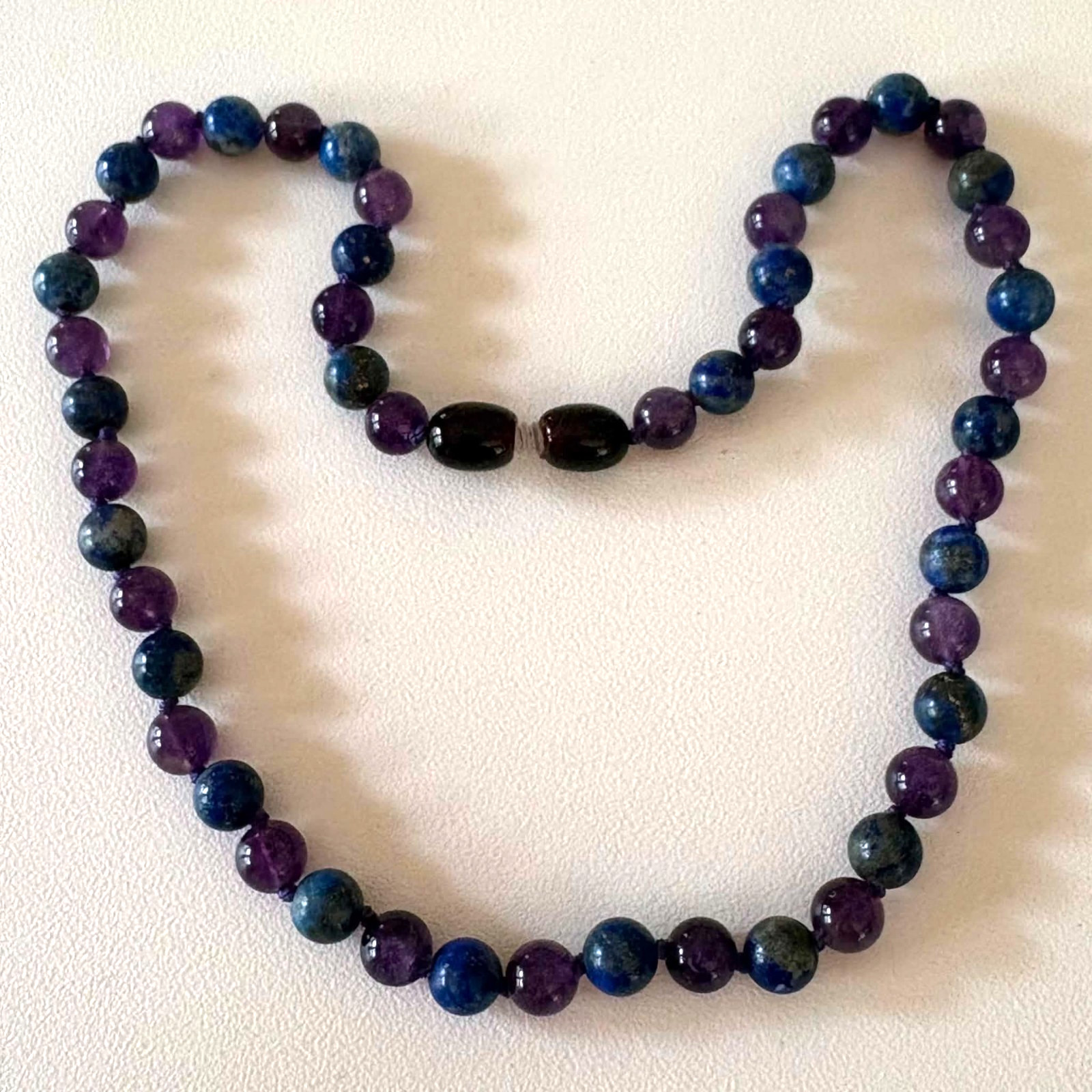 Baltic Essentials ADHD “AMETHYST- LAPIS LAZULI” Necklace 14″ Age 5-12 Years.