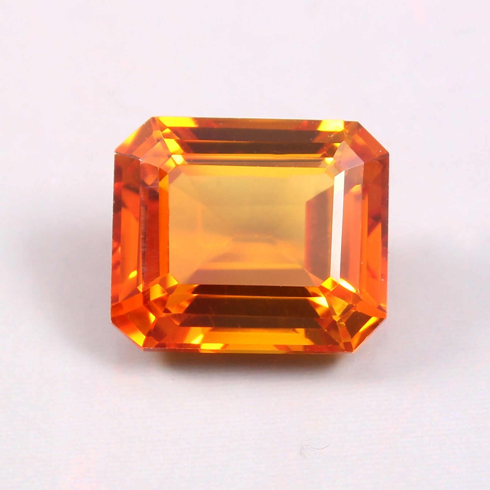 Natural Flawless Ceylon Padparadscha Sapphire Radiant Cut Loose Gemstone 11×10 m