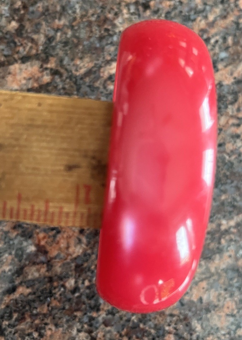 Vtg Dark Pink Raspberry Moonglow Lucite Bangle Bracelet MCM Estate Retro Vibes