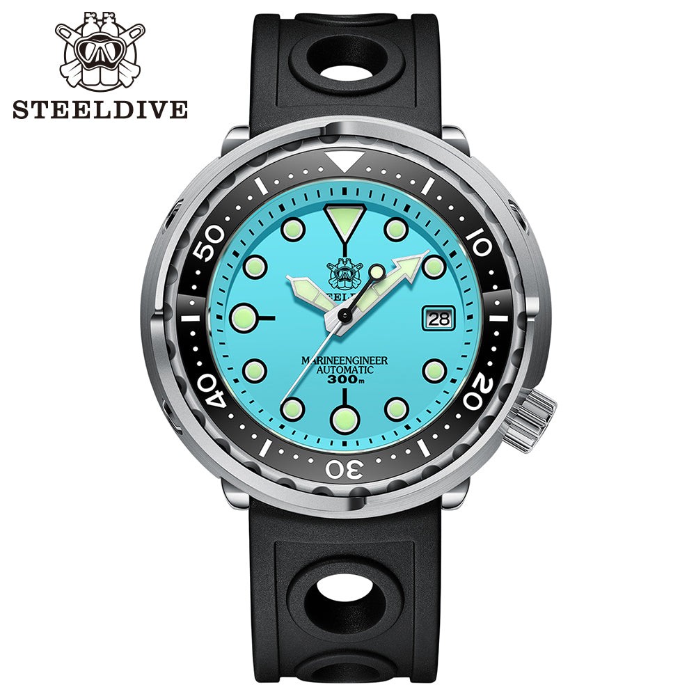 STEELDIVE SD1975 Mens 47.5mm 300M Automatic Dive Watch NH35 Steel Japan