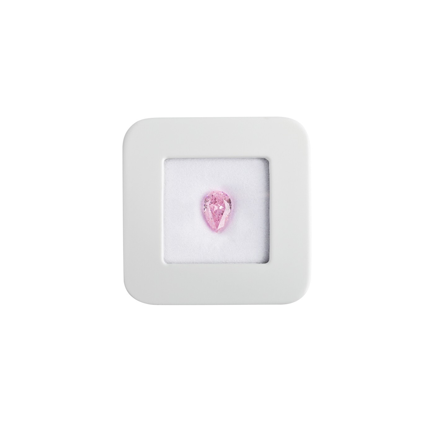 GemTrue Diamond Display Box Gemstone Storage Reversible Black and White Cushion